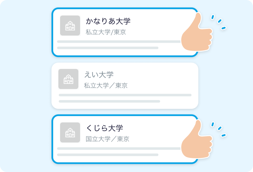 おすすめ大学リストのイメージ画像