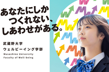 武蔵野大学 2024年4月、世界初となるウェルビーイング学部を開設します。