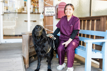 動物看護師として働く松井　由惟さん