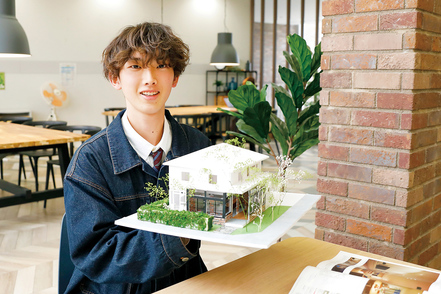 畿央大学 建築デザイン学科（仮称）では、豊かで快適な暮らしを支える「建築」「インテリア」「アパレル」の3分野のデザインを学びます