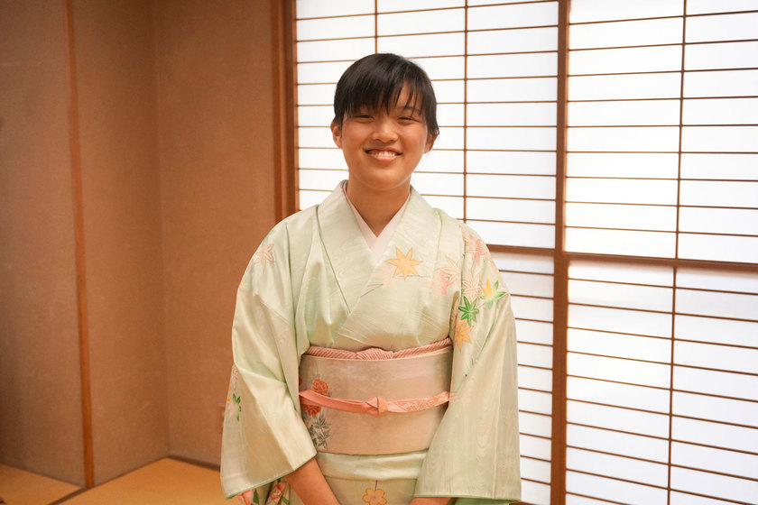 辻村和服専門学校の学生