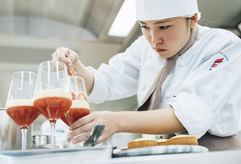 穴吹調理製菓専門学校の風景